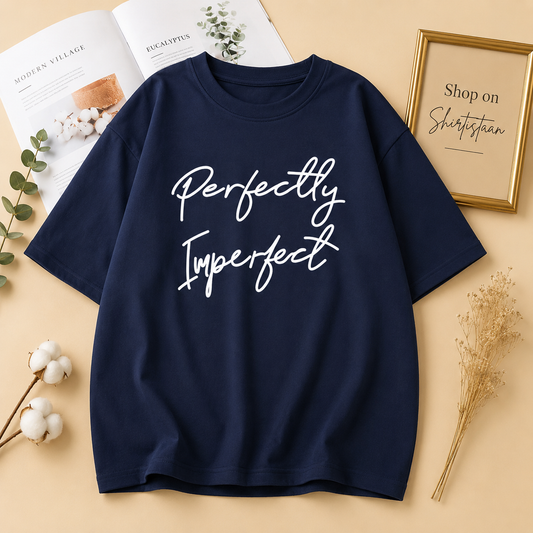 NAVY BLUE TEE PERFECTLY IMPERFECT