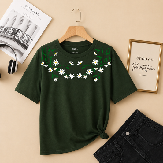 OLIVE GREEN TEE SHOULDER BALE