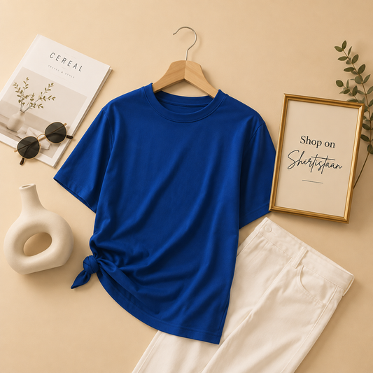 PLAIN ROYAL BLUE TEE