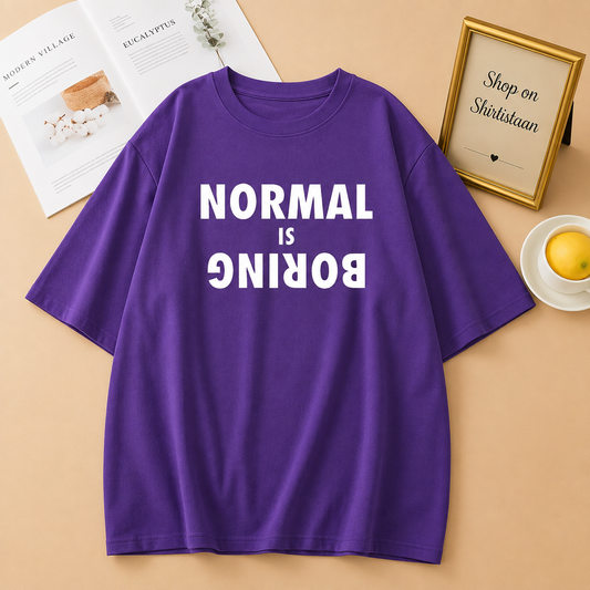 PURPLE TEE NORMAL IS BORING