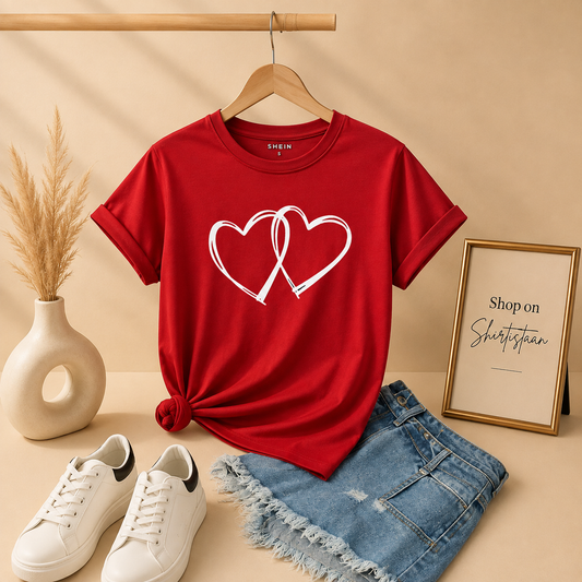 RED TSHIRT HEART CONNECTION