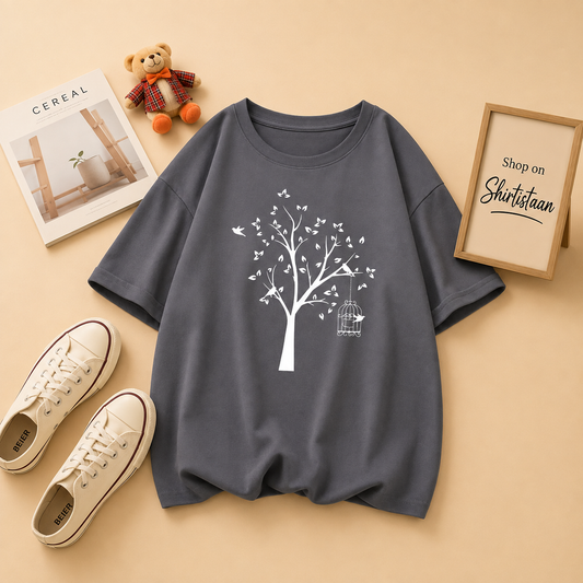 STEEL GREY TEE NEW TREE