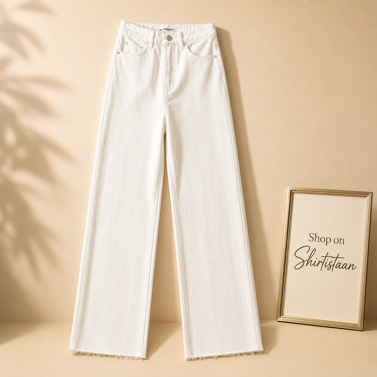 White Wide Leg Jeans
