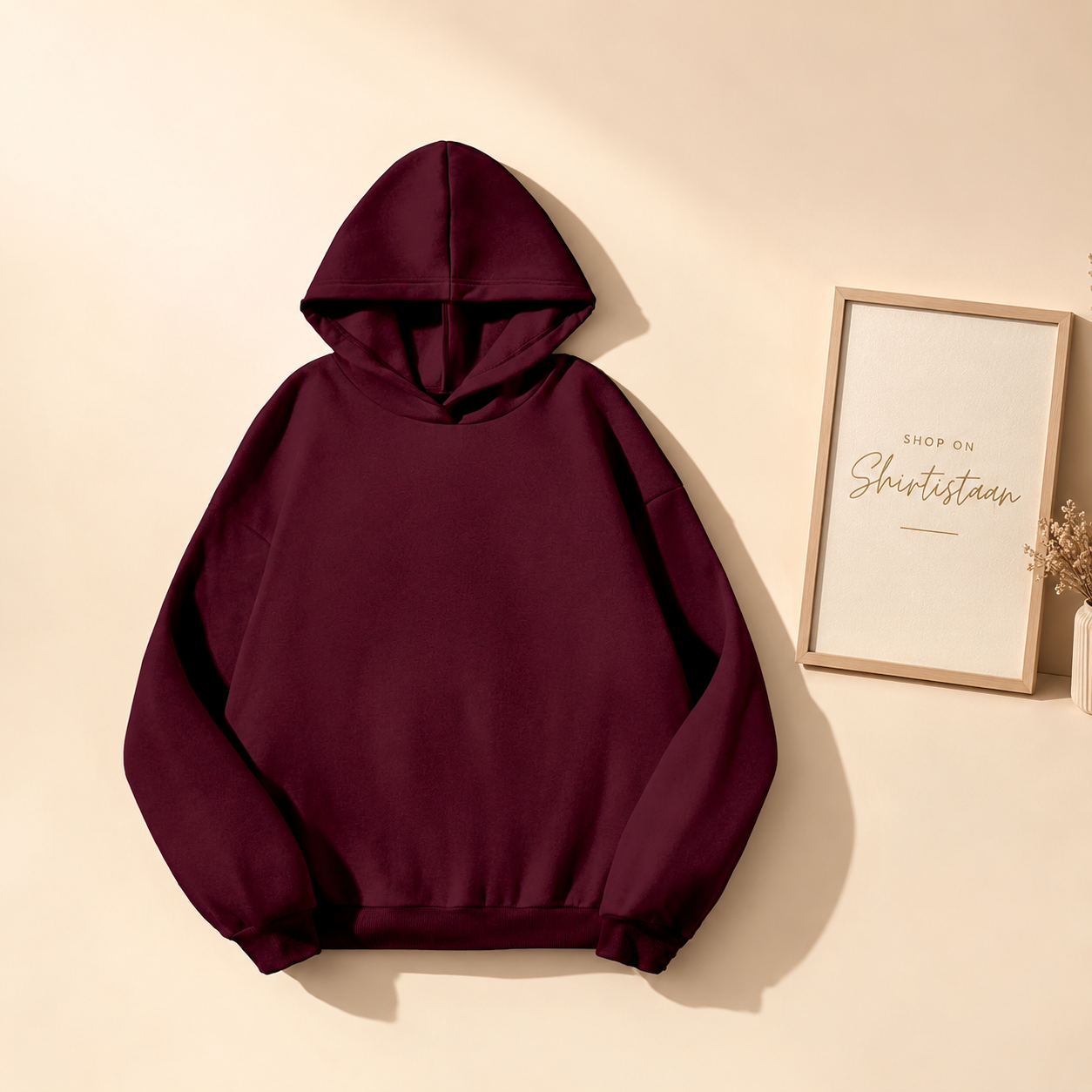 Plain Burgundy Hoodie