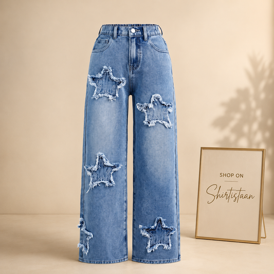 Star Jeans Ice Blue Wide Leg Jeans
