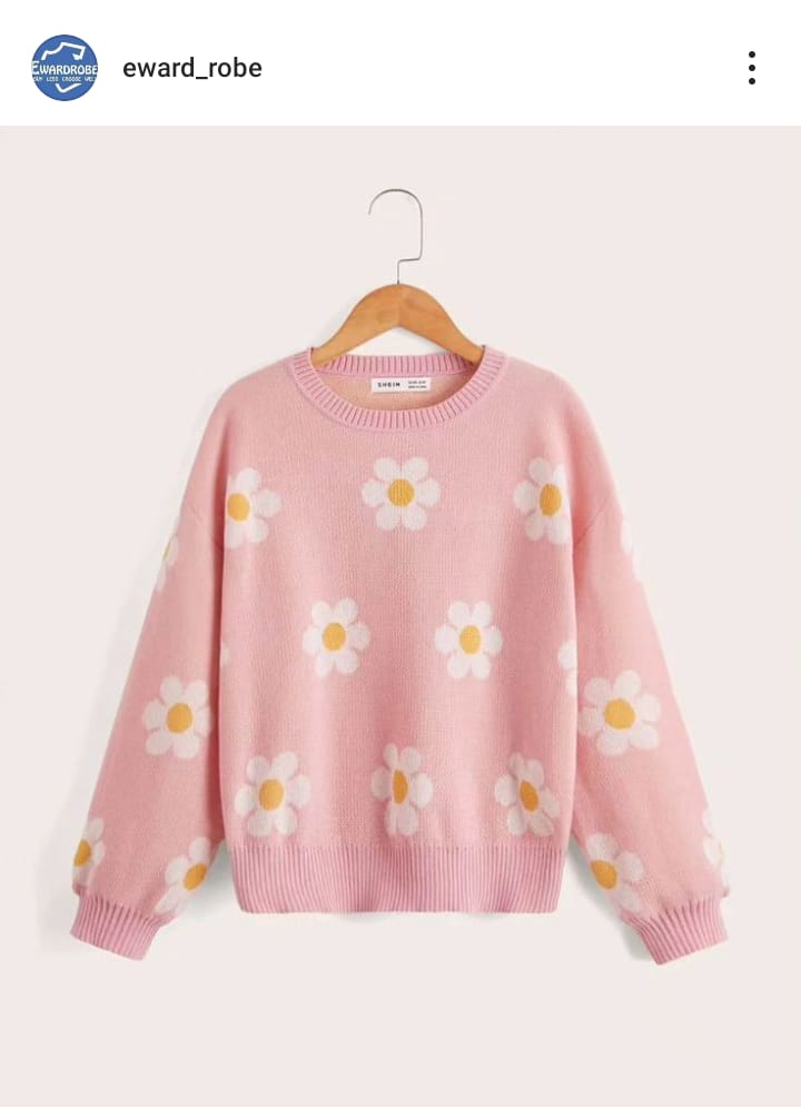 ALL OVER SUNFLOWER PINK SWEATSHIRT