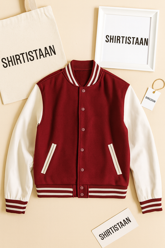 MAROON BASEBALL JACKET
