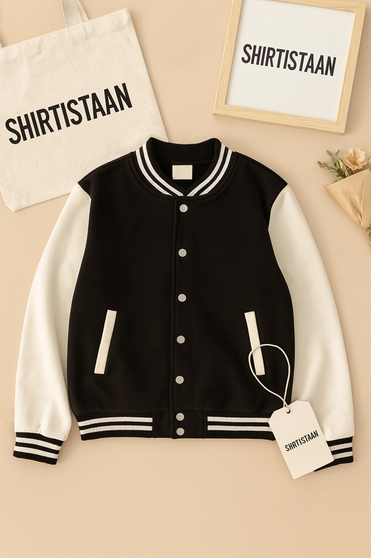 BLACK BASEBALL JACKET