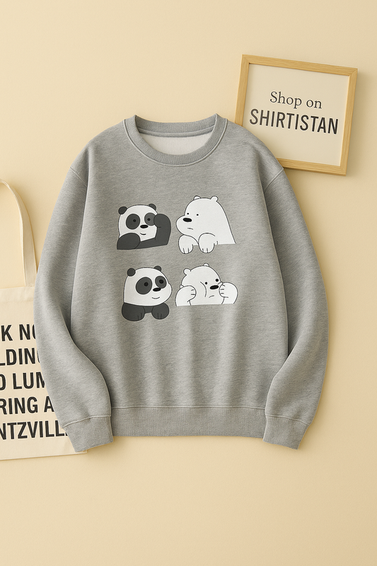 4 BEAR GREY SWEATSHIRT