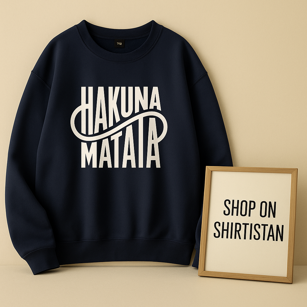 HAKUNA MATATA NAVY BLUE SWEATSHIRT