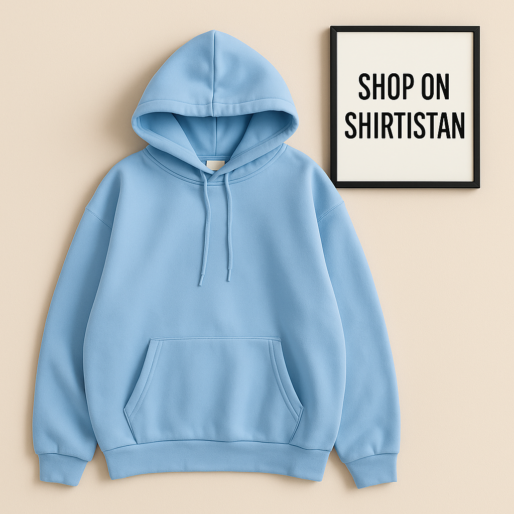 PLAIN SKY BLUE HOOD