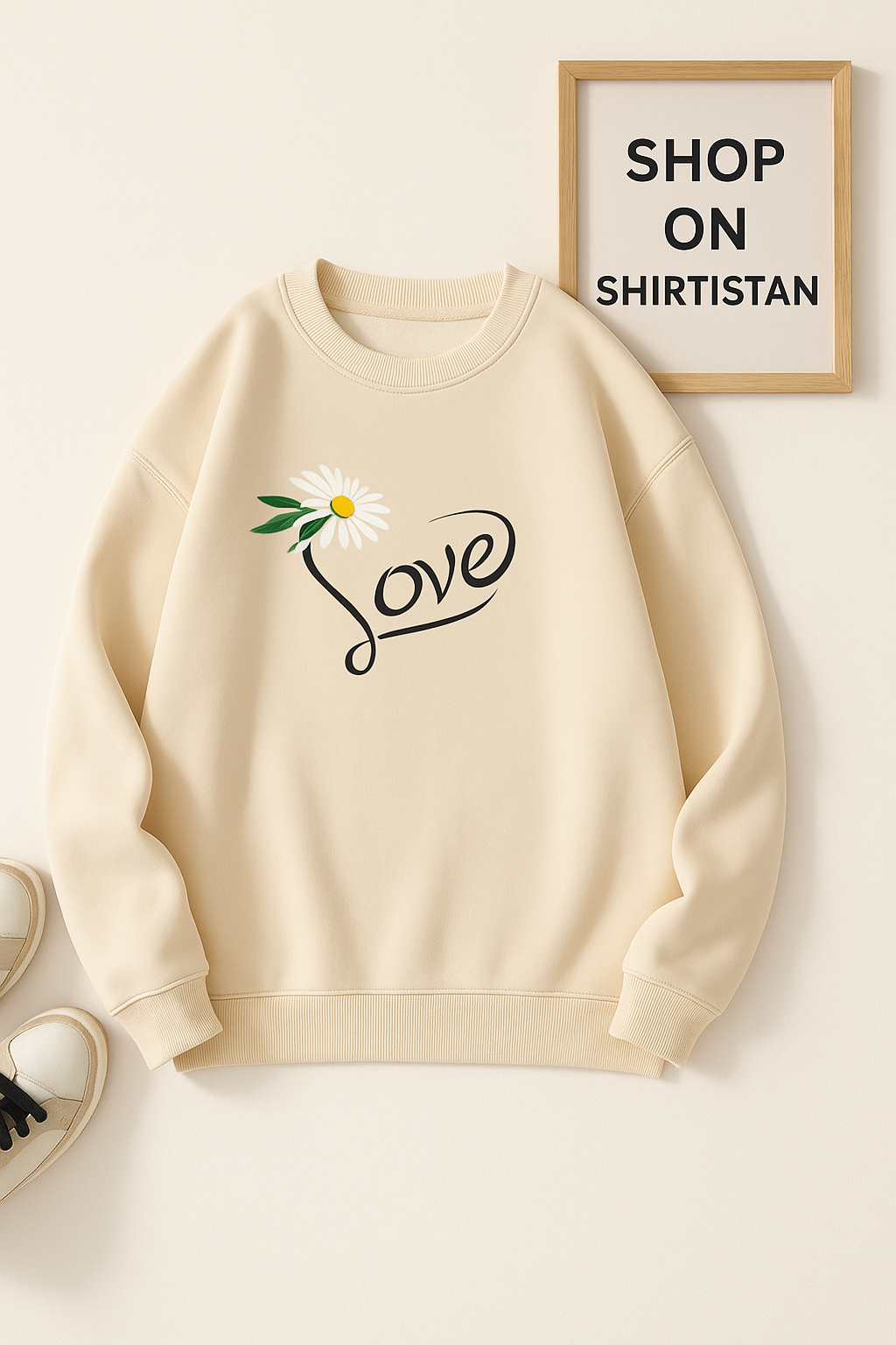 SUNFLOWER LOVE CREAM SWEATSHIRT
