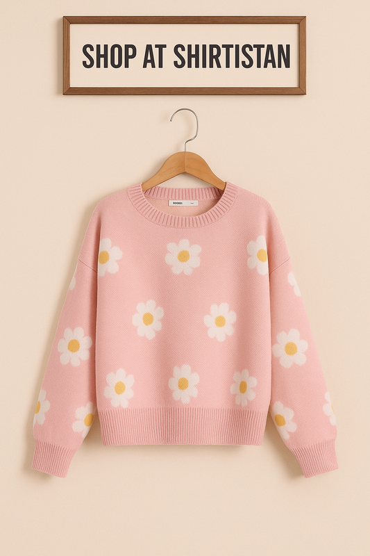 ALL OVER SUNFLOWER PINK SWEATSHIRT