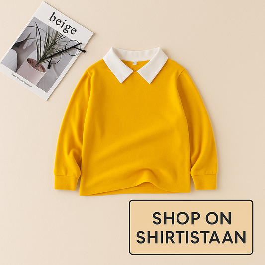 YELLOW COLLAR SWEATSHIRT