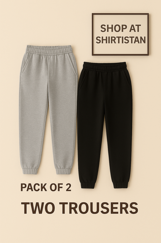 PACK OF 2 TROUSER GREY AND BLACK