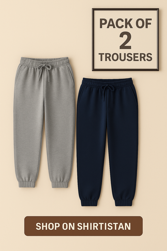 PACK OF 2 TROUSER GREY AND NAVY BLUE