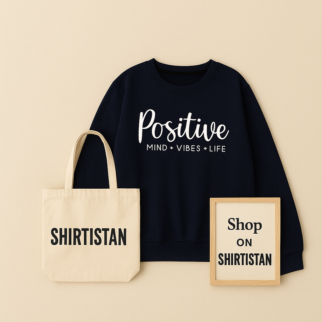 NAVY BLUE POSITIVE SWEATSHIRT