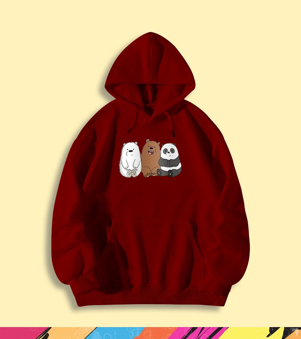 THREE BEAR FRIENDS HOODIE