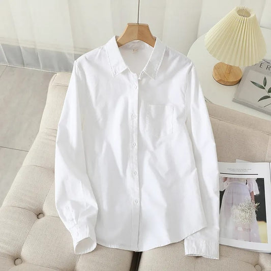 White Button Shirt For Her