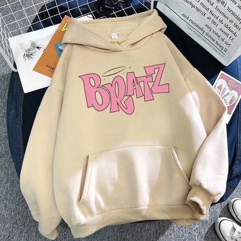 CREAM COLOR BRATZ HOODIE