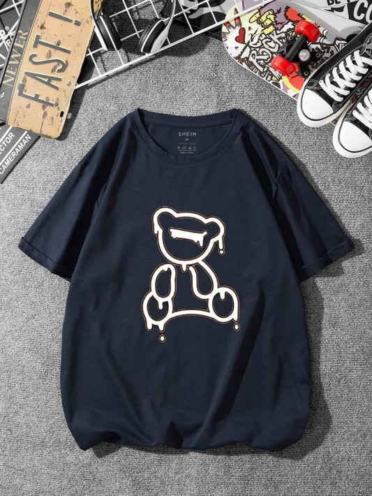 BLACK TSHIRT WITH BEAR