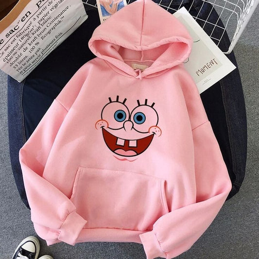 PINK SPONGE BOB HOODIE