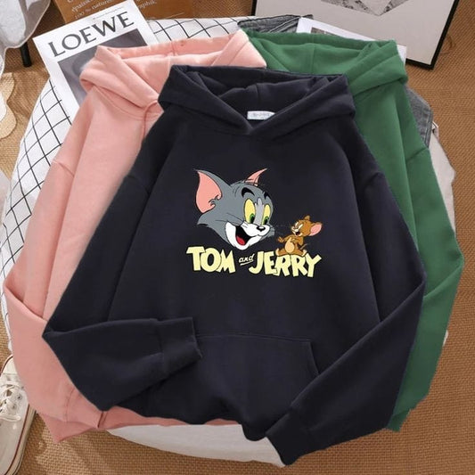 TOM JERRY BLACK HOODIE