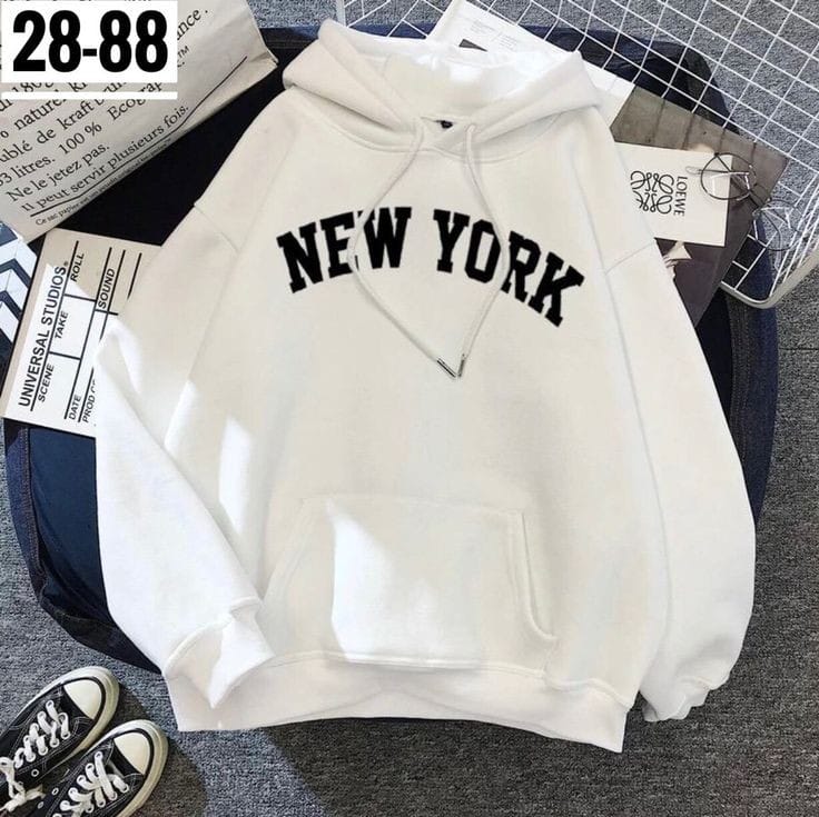 NEW YORK WHITE HOODIE