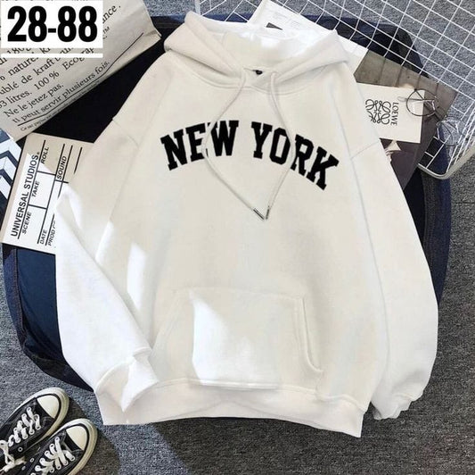 NEW YORK WHITE HOODIE