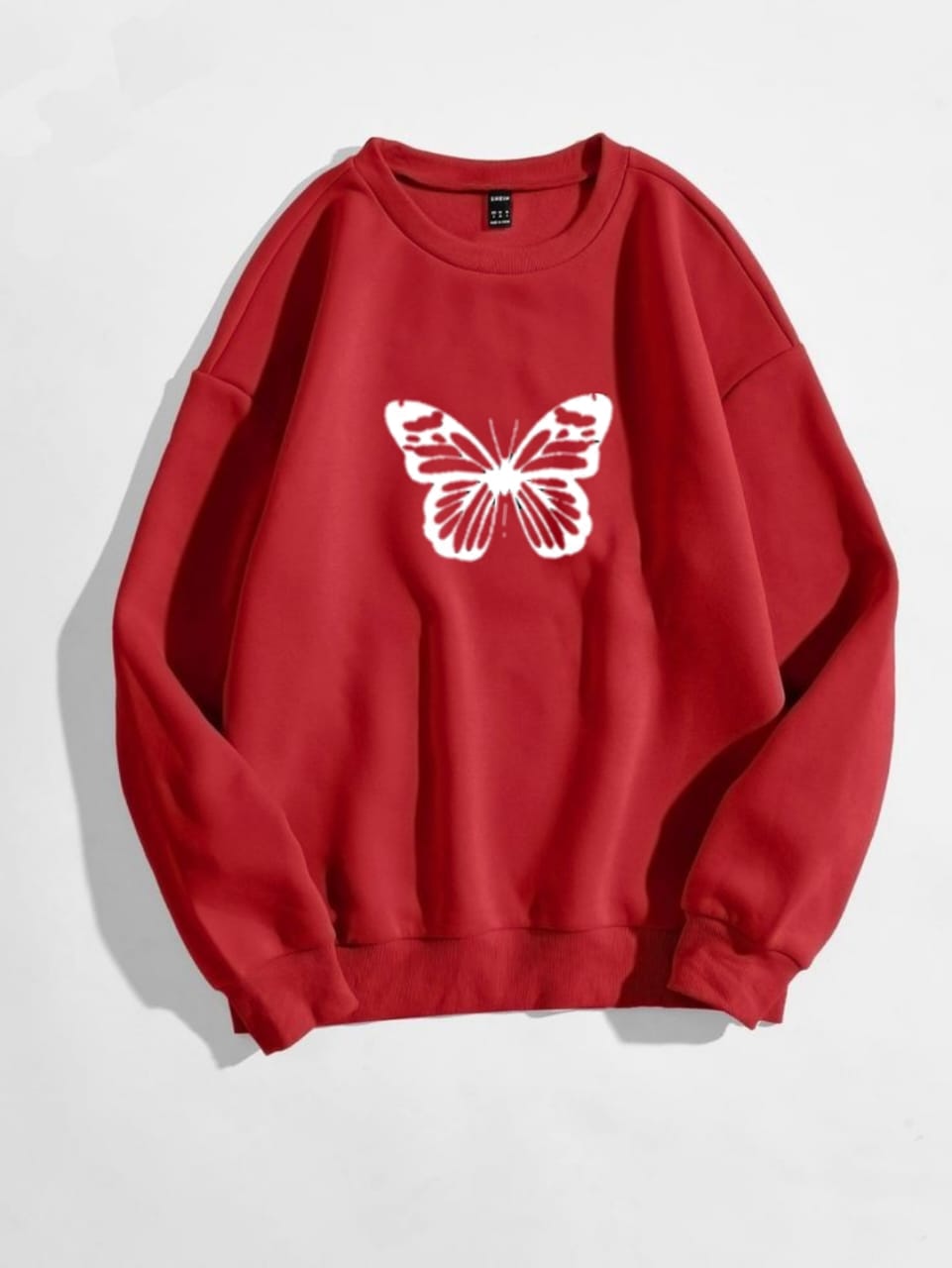 BIG BUTTERFLY RED SWEATSHIRT