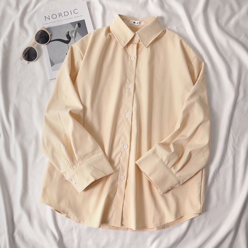 CREAM BUTTON DOWN SHIRT