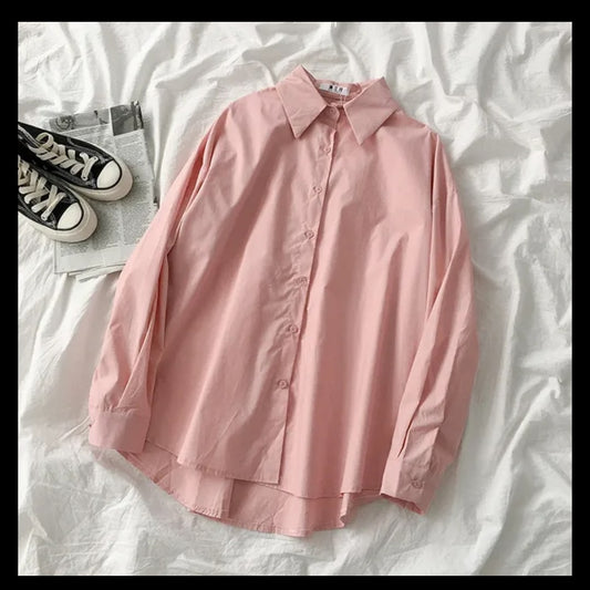 BABY PINK BUTTON DOWN SHIRT