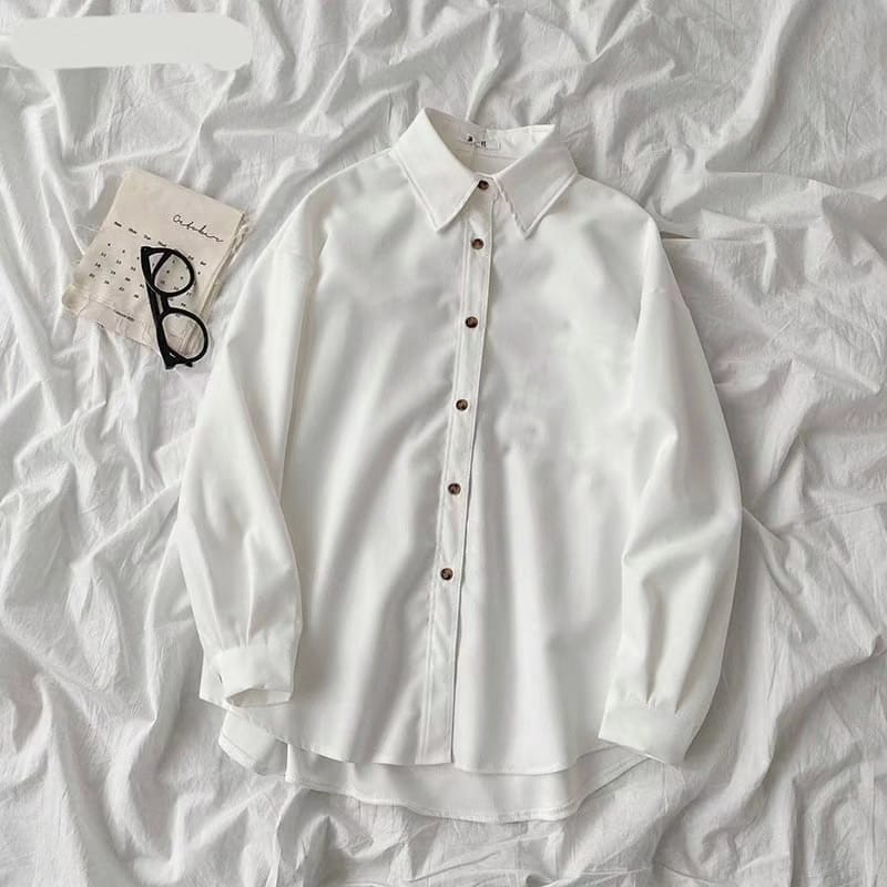 WHITE BUTTON DOWN SHIRT