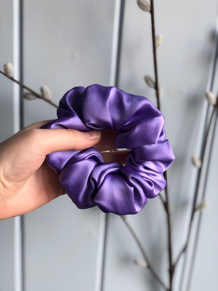 PURPLE SCRUNCHIE