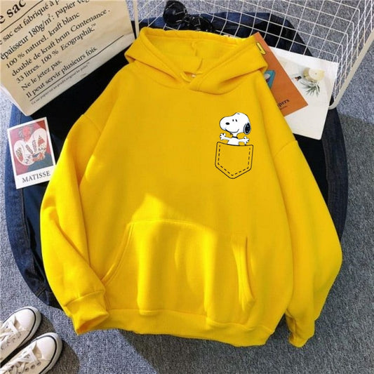 YELLOW HOOD POCKET PUPPY