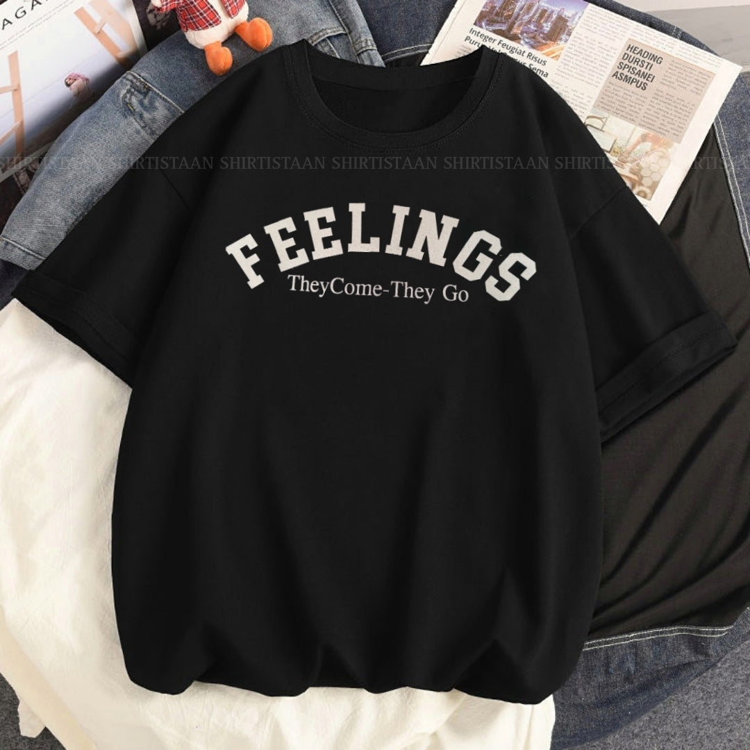 FEELINGS BLACK TSHIRT