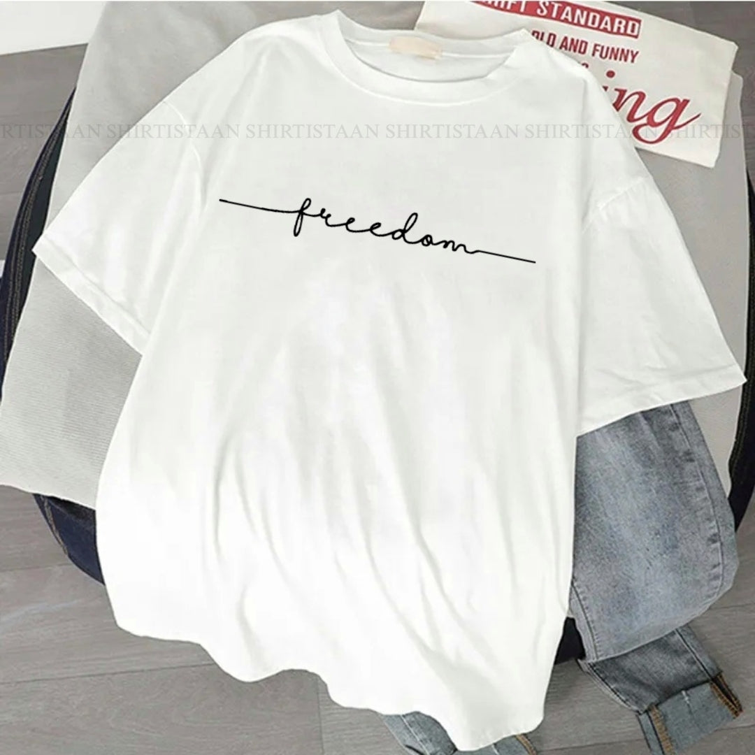 WHITE TEE FREEDOM