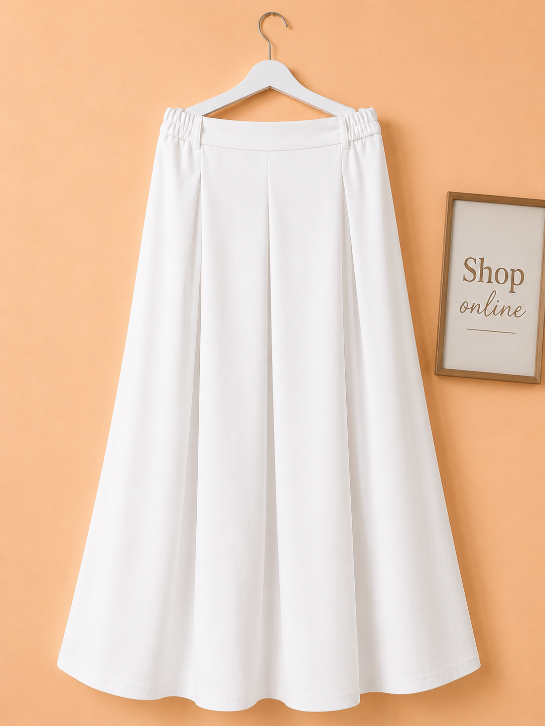 White Twill Skirt