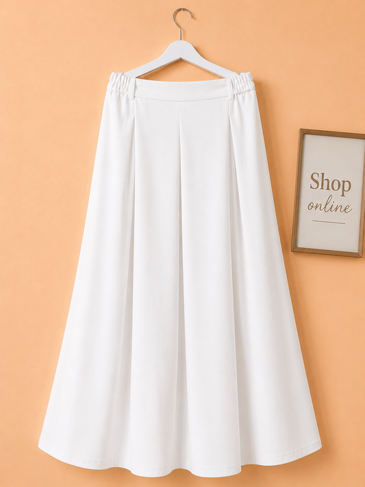 White Twill Skirt