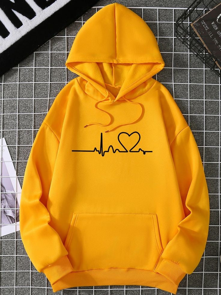 YELLOW HOOD HEART VEIN