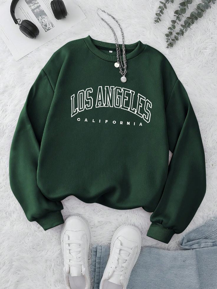 BOTTLES GREEN SWEATSHIRT LOS ANGELES