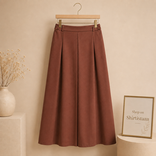 Brown Twill Skirt
