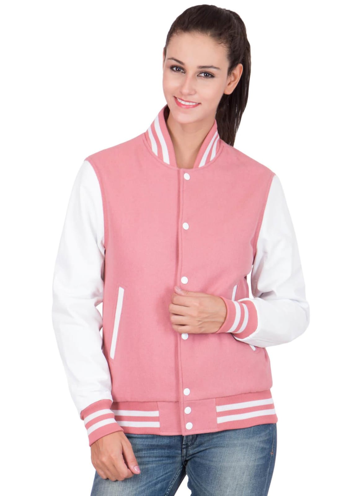 PINK BASEBALL JACKET