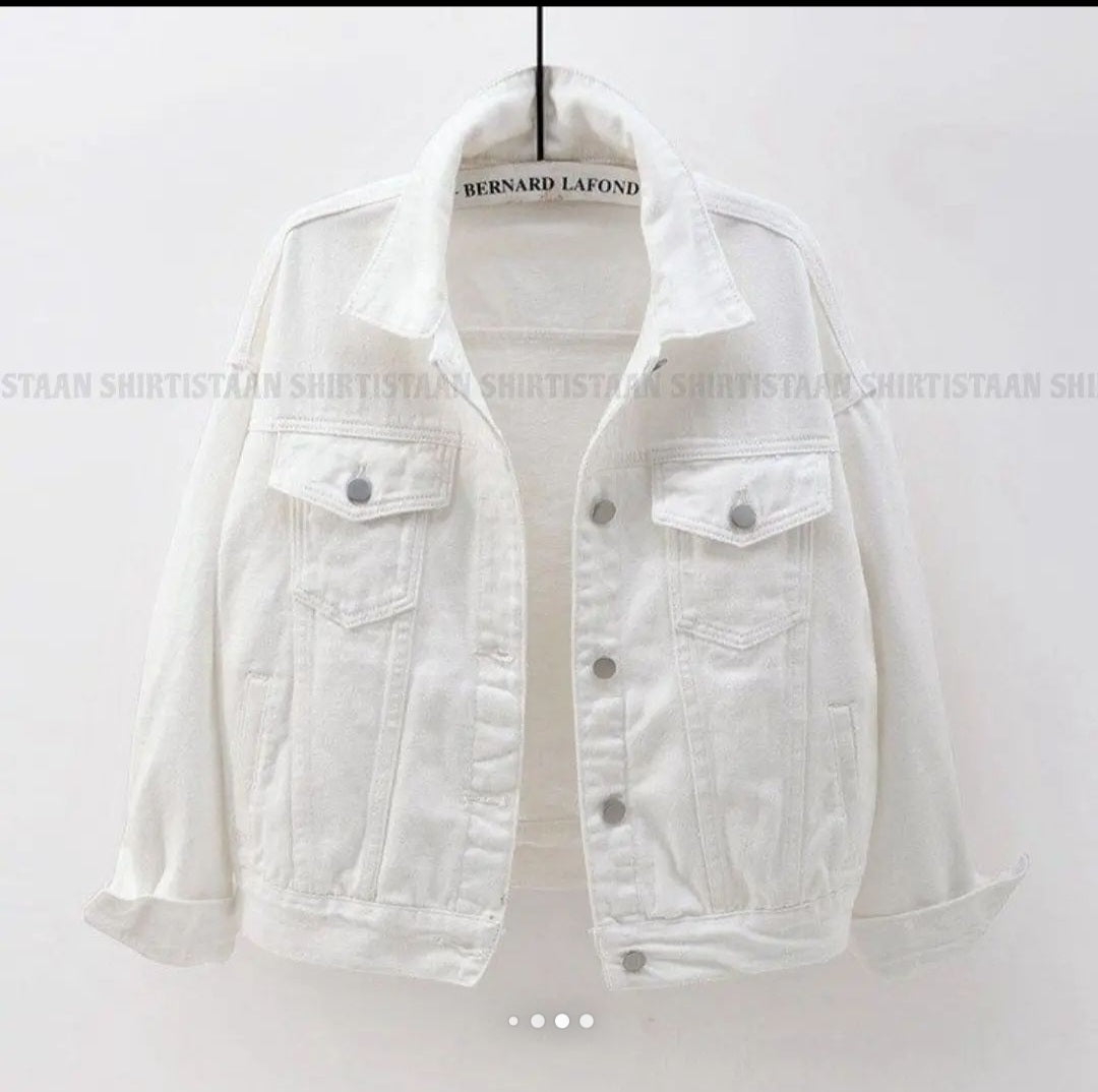 WHITE DENIM JACKET