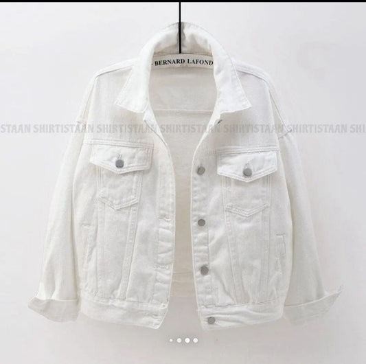 WHITE DENIM JACKET