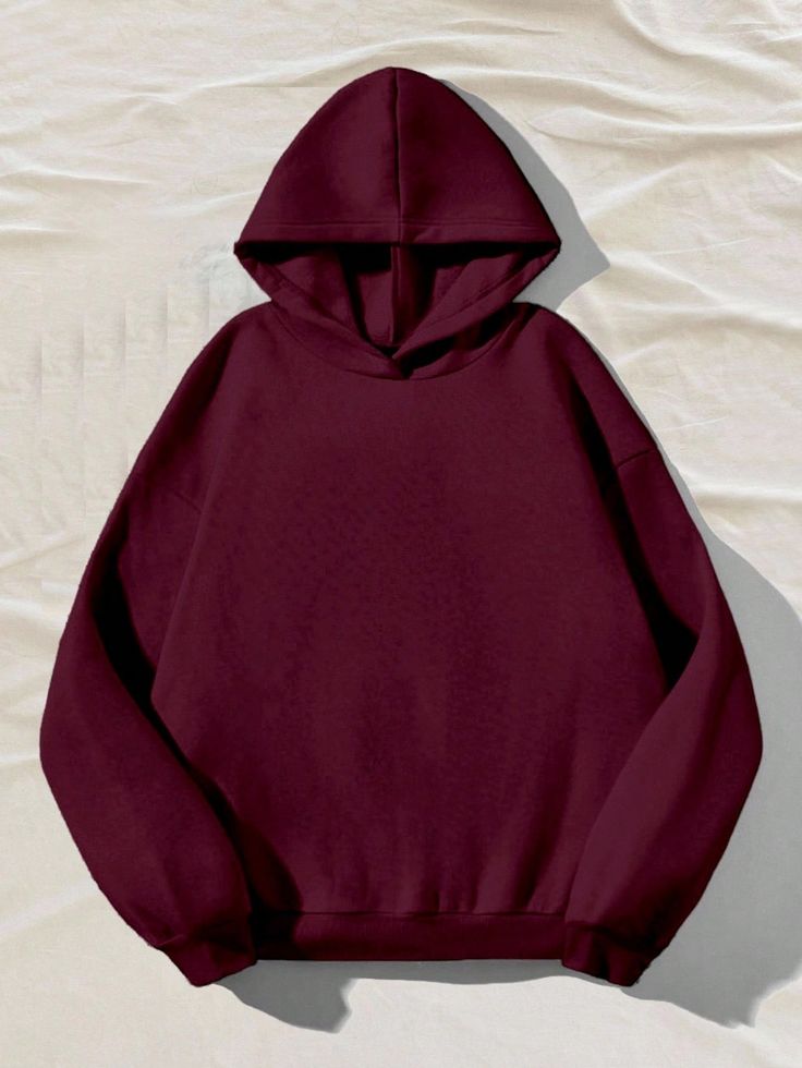 Plain Burgundy Hoodie