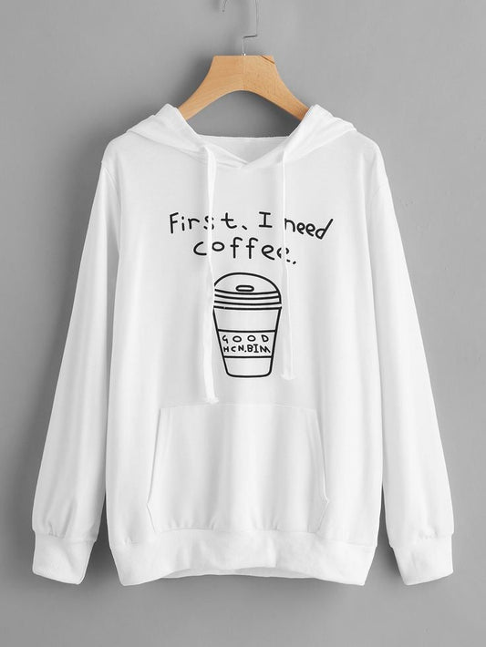 WHITE HOOD FIRST I NEED COFFEE