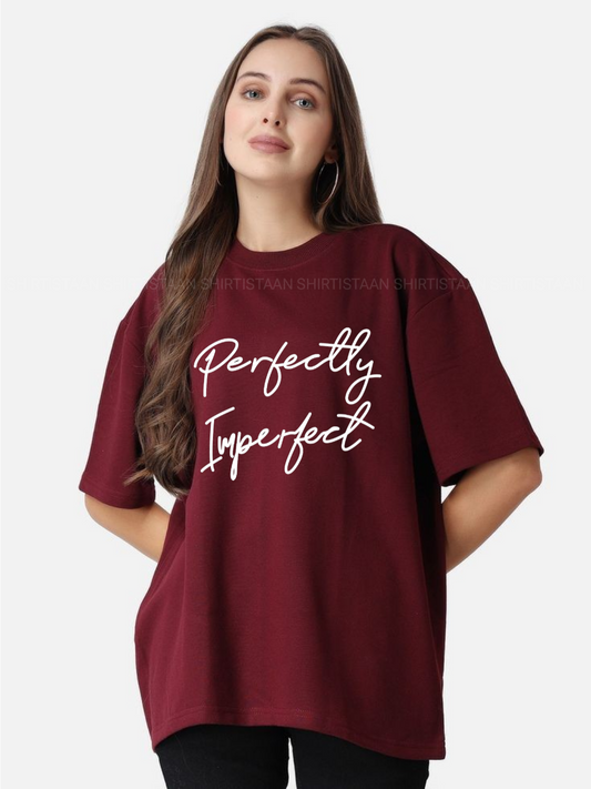 MAROON TEE PERFECTLY IMPERFECT