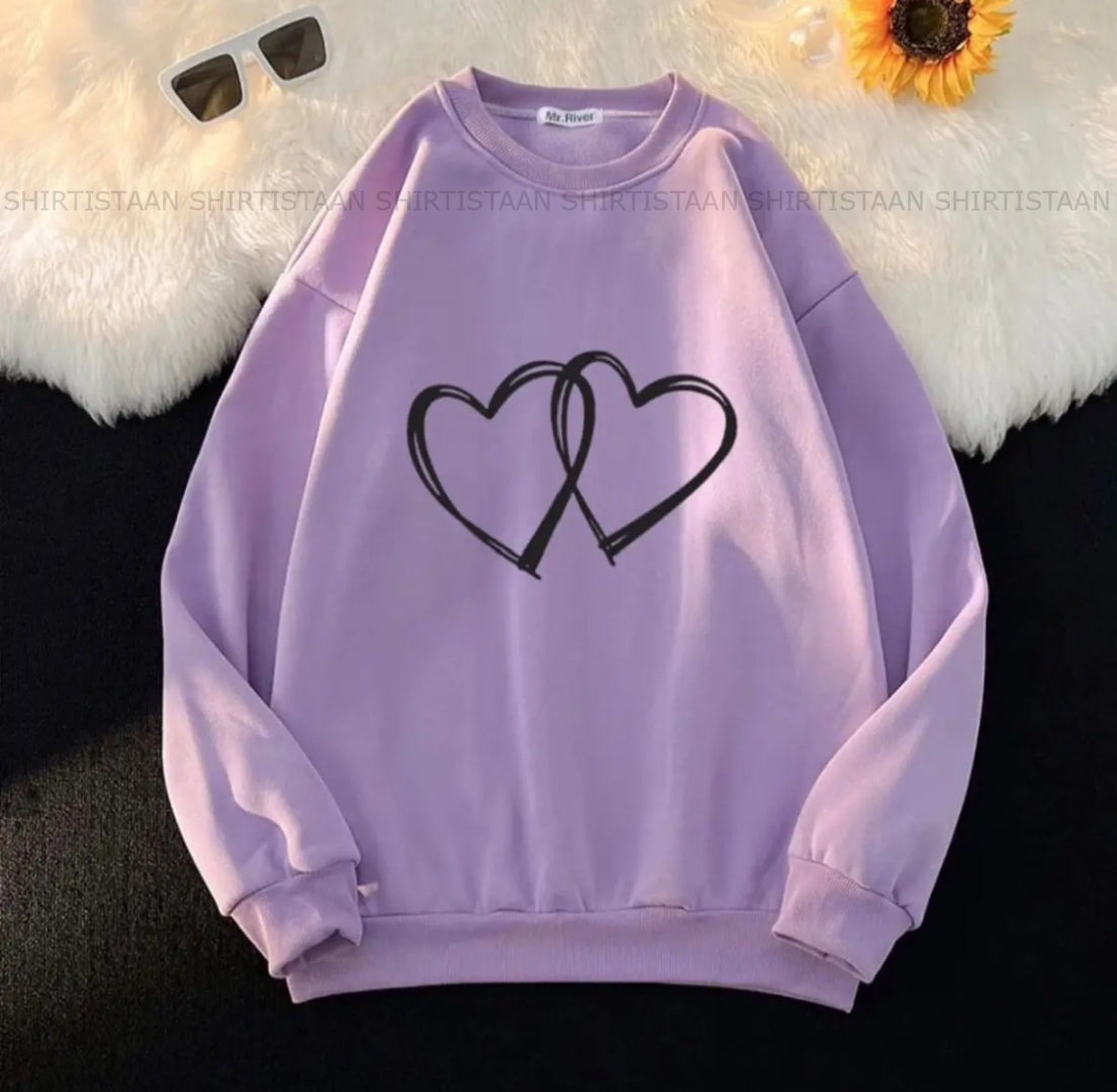 LILAC SWEATSHIRT HEART CONNECTION