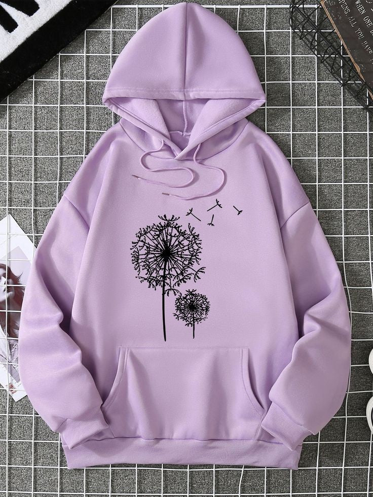 LILAC HOOD SNOW FLAKES